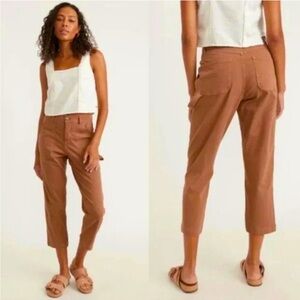 Marine Layer Maya Utility Pant size 8, Amber